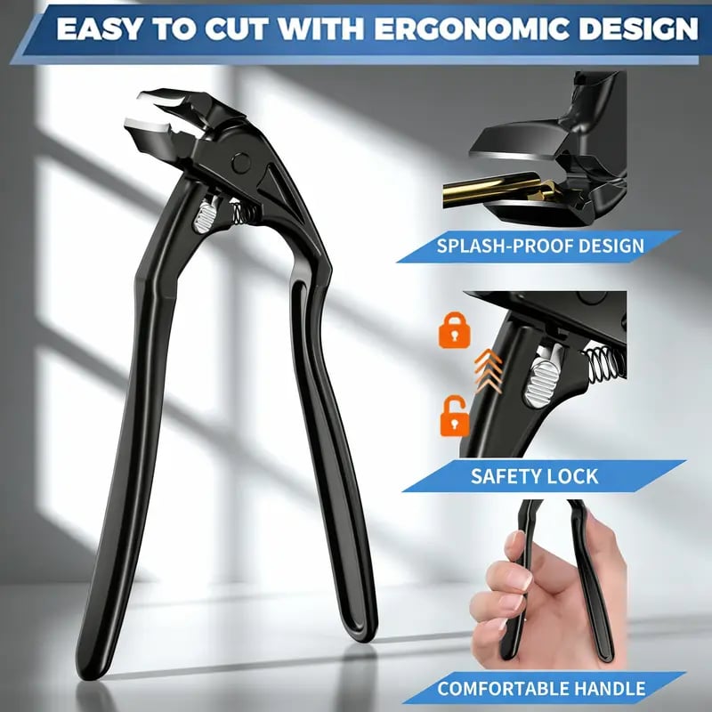 Black Curved Nail Clipper – Ergonomic & Easy for Seniors 🖤