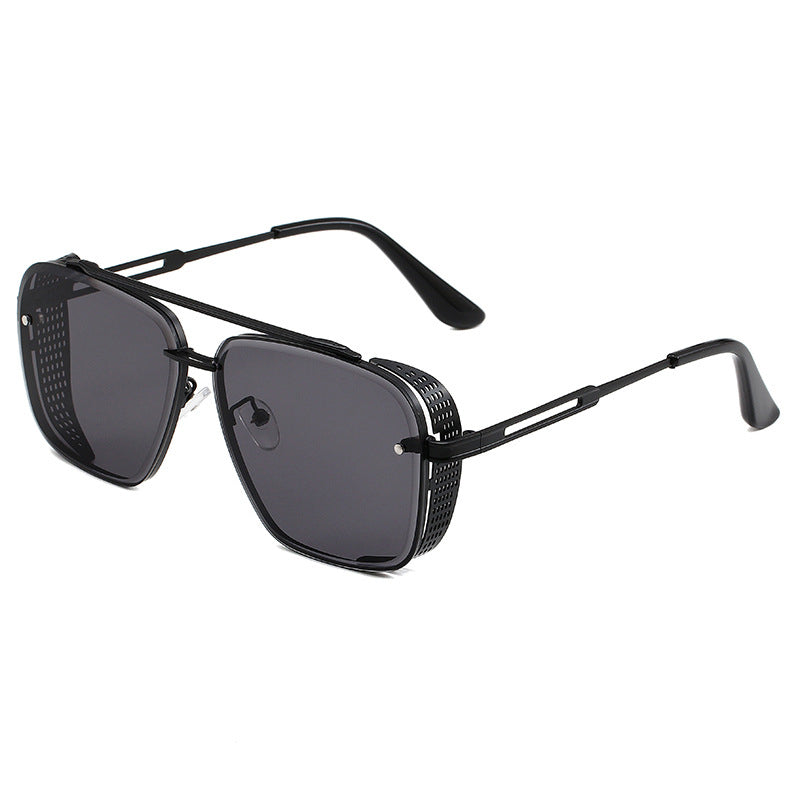 🔥50% OFF for a limited time🔥Men's Retro Double Bridge Metal Frame Sunglasses