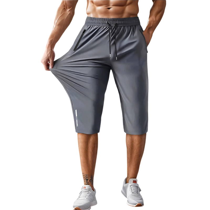๐ฉณ50% OFF NOW! ๐ Men's Quick-Dry Sports Capri Pants โ Stretchy & Breathable with Secure Zipper Pockets โ Elastic Waist & Versatile Fit ๐งโโ๏ธ
