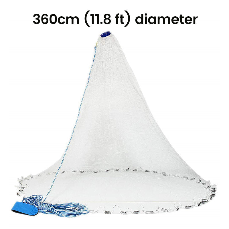๐ข๐ข50% OFF !! โฐ Easy-Throw Cast Net โ Heavy-Duty Mesh, Rapid Sinking, Versatile ๐