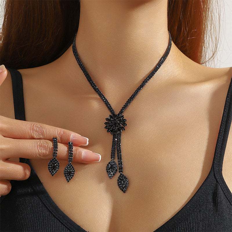🎁2026 New Arrivals 50% OFF💥Women's Zircon Flower Jewelry Set – Elegant, Sparkling, Ready-to-Gift 💎