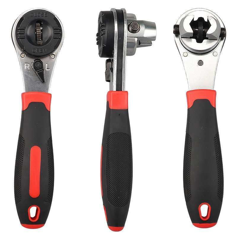 ⚡50% OFF🔧 Universal Adjustable Ratchet Wrench – 6-22mm Quick-Adjust, One Tool Does It All! | No More Fumbling for the Right Size
