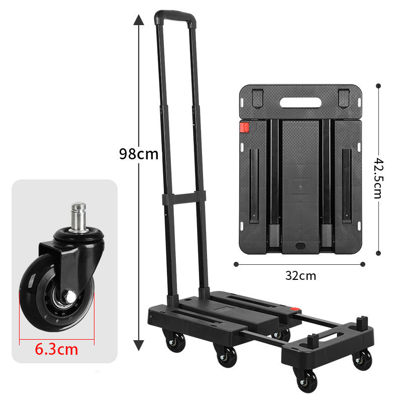 🔥50% OFF🛒 Heavy-Duty Folding Cart | Lightweight at 3.1 kg with High Load Capacity · A Must-Have for Shopping and Moving