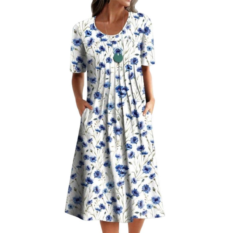 🌺 50% OFF✨ Women's Casual Floral Print Dress – Effortless Boho Style for Sunny Days! | Lightweight & Breathable, Perfect for Any Occasion ☀️🌿