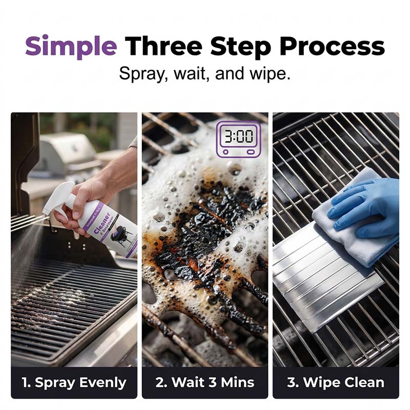 🍖🔥50% OFF – Heavy-Duty Grill Cleaner & Degreaser – Melt Away Grease in Seconds! | No Scrubbing, No Fuss | BBQ Season Essential 🧽✨