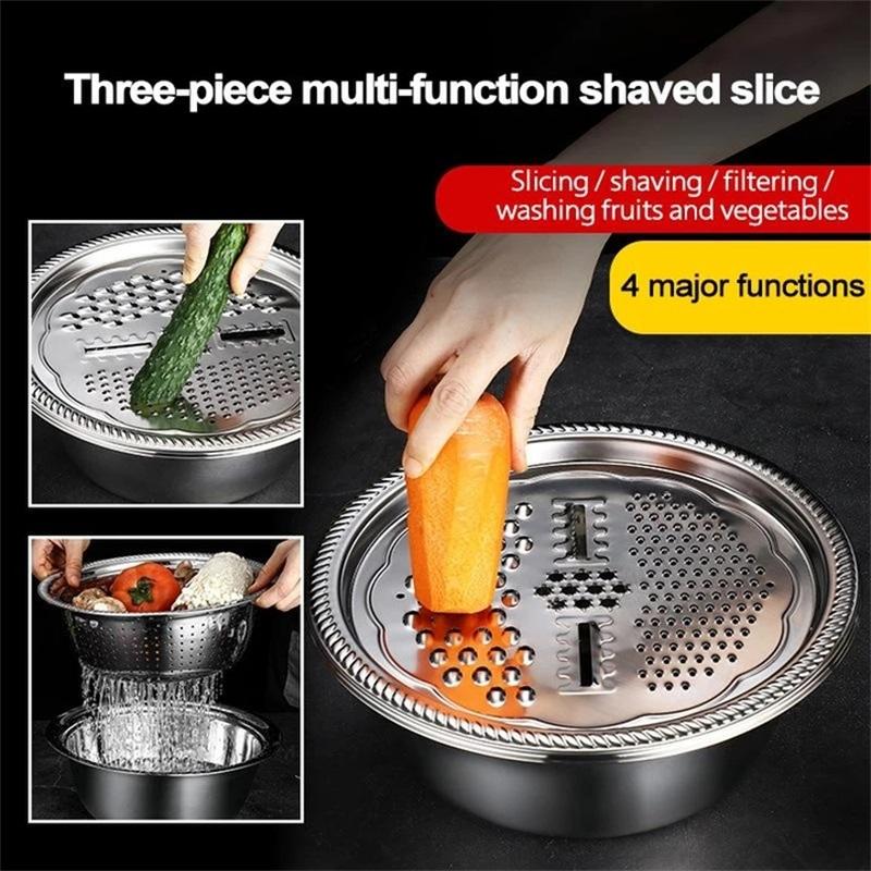 3-Piece Fine Mesh Strainer Set – Rustproof & Food-Grade Design