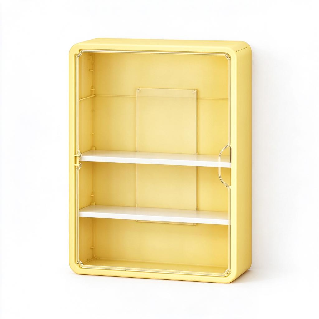 🧸 Wall-Mounted Blind Box Display Case: Clear Front, Magnetic Door, Adjustable Shelves