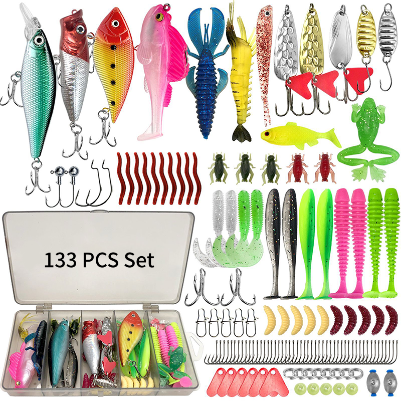 🔥 Fishing Lures Set with Box – Ready for Your Next Catch! ☀️🎣