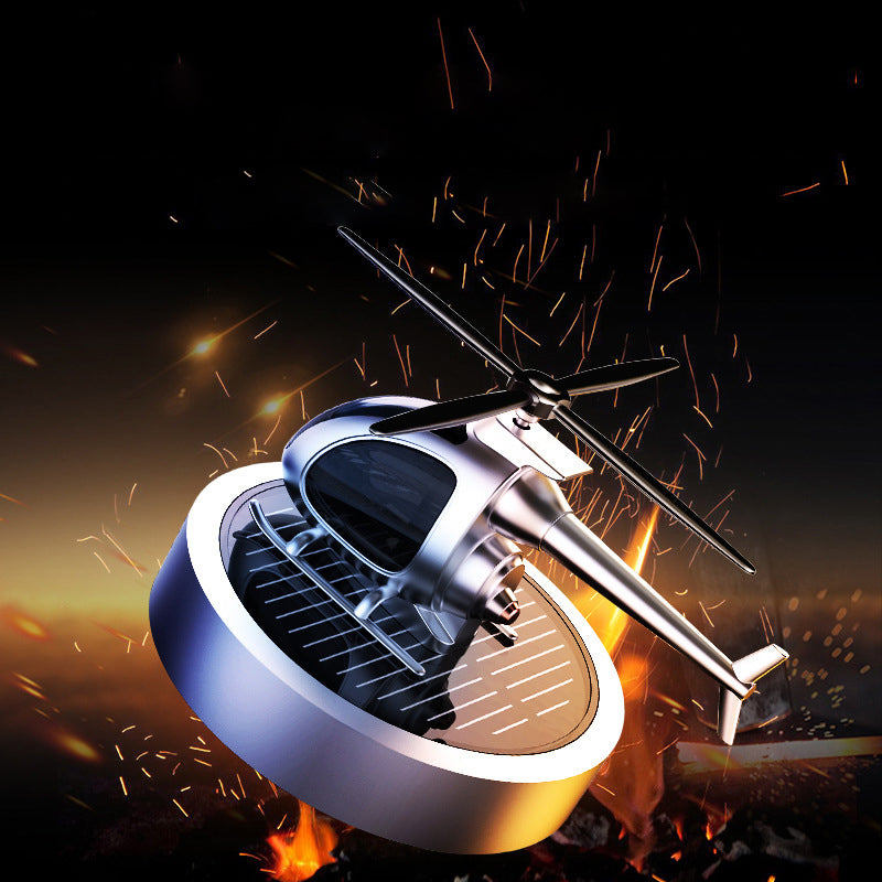 🚁 50% OFF NOW! ⚡ Metal Solar Helicopter Air Freshener – Solar powered rotation & stylish decor – Fresh scent diffuser, perfect for car dashboard or desk – eco-friendly and fun 🌿
