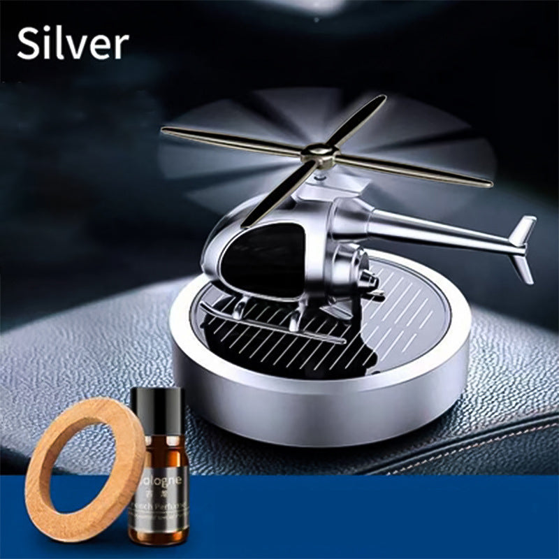 🚁 50% OFF NOW! ⚡ Metal Solar Helicopter Air Freshener – Solar powered rotation & stylish decor – Fresh scent diffuser, perfect for car dashboard or desk – eco-friendly and fun 🌿