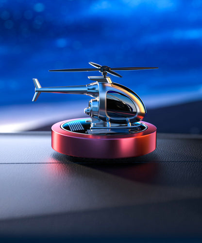 🚁 50% OFF NOW! ⚡ Metal Solar Helicopter Air Freshener – Solar powered rotation & stylish decor – Fresh scent diffuser, perfect for car dashboard or desk – eco-friendly and fun 🌿
