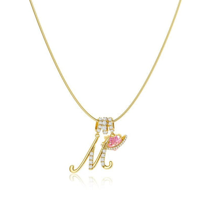 💖Last Day 50% OFF✨3-Layering Initial A-Z Letter Pendant Necklaces🎀