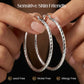 🌸 50% OFF NOW! 🌸 Diamond-Cut Hoop Earrings for Women – Elegant, Sparkling 💎ond-Cut Hoop Earrings for Women