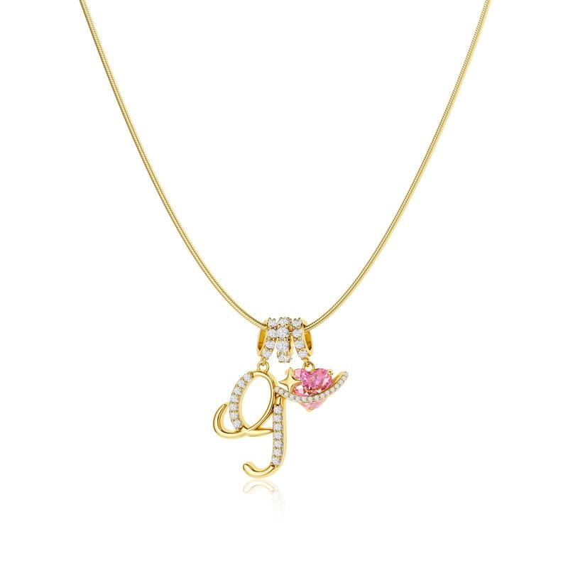 💖Last Day 50% OFF✨3-Layering Initial A-Z Letter Pendant Necklaces🎀