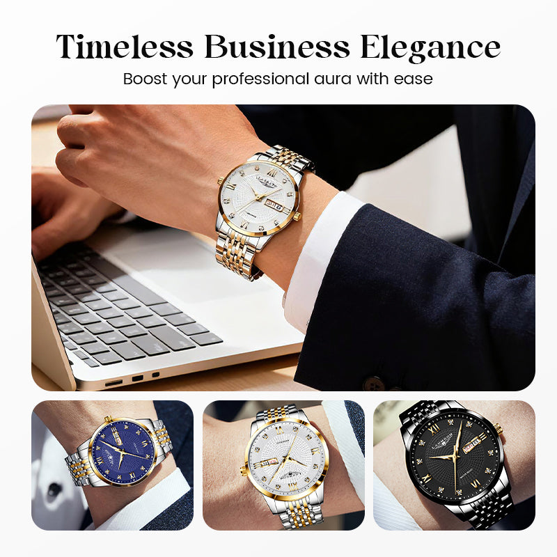 🎄Christmas Sale 60% OFF🔥Men's Stainless Steel Waterproof Business Watch