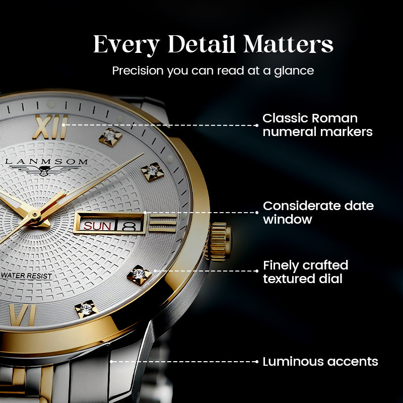 🎄Christmas Sale 60% OFF🔥Men's Stainless Steel Waterproof Business Watch