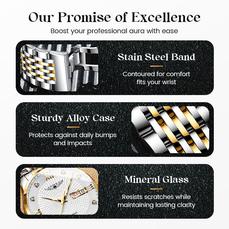 🎄Christmas Sale 60% OFF🔥Men's Stainless Steel Waterproof Business Watch