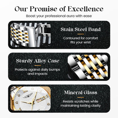 🎄Christmas Sale 60% OFF🔥Men's Stainless Steel Waterproof Business Watch
