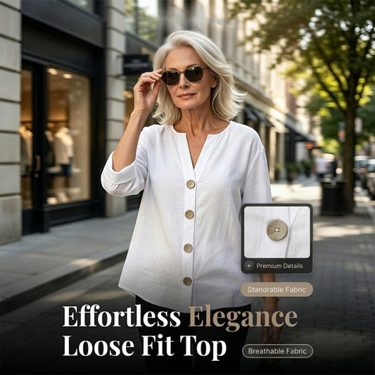 💥Limited Time Big Sale OFF💥Women's Loose Fashion Button Top