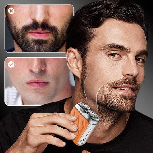 🥳2026 HOT SALE🥳💞50K+ SOLD!🌊🌀 50% OFF! Rotary Electric Shaver – 360° precise shaving, quiet & smooth. IPX7 waterproof, easy rinse. Compact design, gentle on sensitive skin. A daily essential. 🪒🕊️