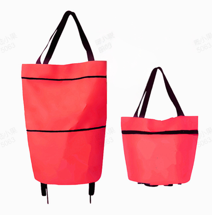 💥 Last Day! Special Sale 🛒 Foldable Grocery Cart Bag – The Rolling Shopping Bag That Saves Your Back