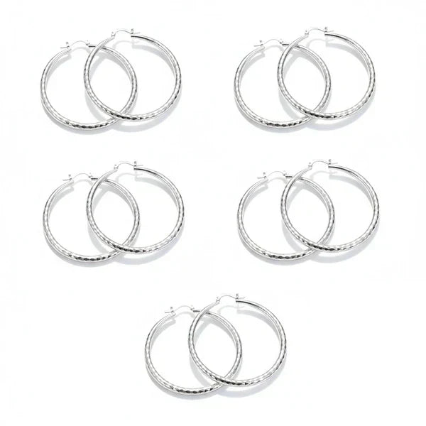 🌸 50% OFF NOW! 🌸 Diamond-Cut Hoop Earrings for Women – Elegant, Sparkling 💎ond-Cut Hoop Earrings for Women