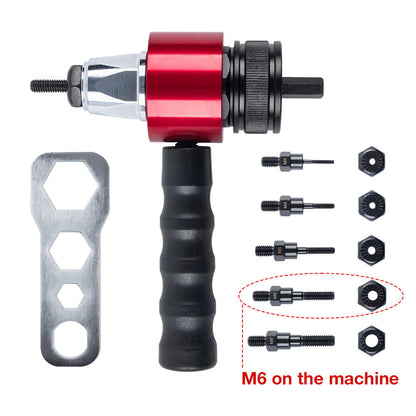 🔥M3-M8 Electric Rivet Gun Adapter Kit – Power Drill Attachment for Blind Rivets