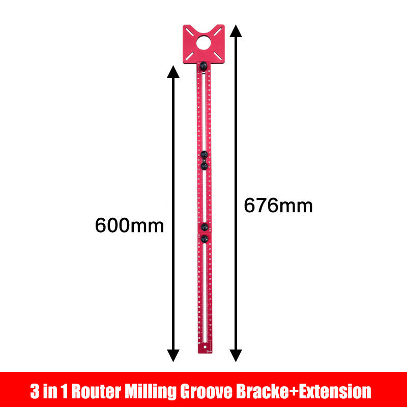 🔧50% OFF! ✨ 3-in-1 Router Milling Groove Bracket – Adjustable, Inch/cm Scales, Modular Design 🛠️
