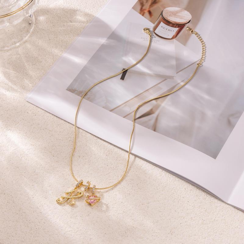 💖Last Day 50% OFF✨3-Layering Initial A-Z Letter Pendant Necklaces🎀