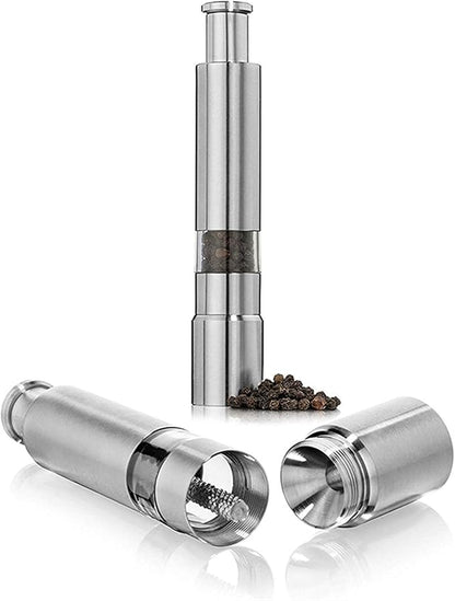 ⚡【Professional Grade】 Salt, Pepper & Spice Grinder⚡| Refillable Glass Chambers (Buy 2 Get 1 FREE)
