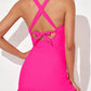 🩱2026 New Type 50% OFF👙Deep V Cross-Back Ruched One-Piece Swimsuit