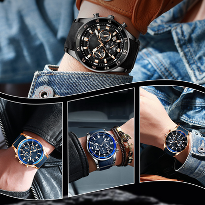 ⌚ 50% OFF! ⏳ Men's Waterproof Multifunctional Quartz Watch – Stylish & Durable ✨