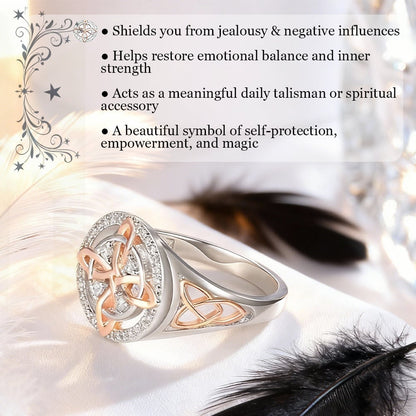 🔮💍Handmade Witch's Return-Knot Protection Ring💞Protect Your Loved Ones