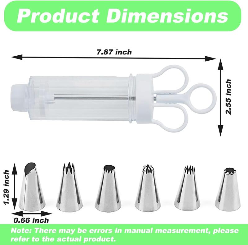 🎉 2026 Sale — Over 21,000 Sold! 🧁✨ Stop wrestling with messy piping bags — this stainless steel decorating gun fills, frosts, and finishes in seconds. 18 tips, one tool, endless creativity. 🍰