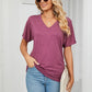 💕Hot Promotion- UP TO 50% OFF🌷👚Women's Short Sleeve V Neck Dolman Tops with Side Shirring