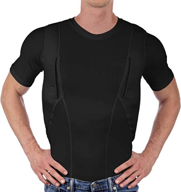 🎁 Sale 49% OFF⏳MEN'S CONCEALED LEATHER HOLSTER T-SHIRT (BUY 2 FREE SHIPPING)