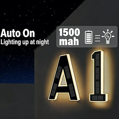 🔥Last Day 50% OFF🔥Solar Lighted House Numbers LED Numbers, Waterproof for Outside