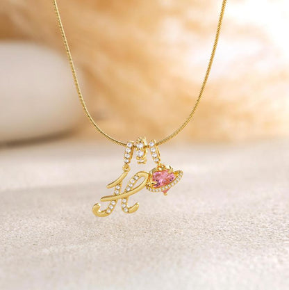 💖Last Day 50% OFF✨3-Layering Initial A-Z Letter Pendant Necklaces🎀