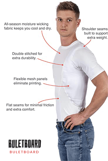 🎁 Sale 49% OFF⏳MEN'S CONCEALED LEATHER HOLSTER T-SHIRT (BUY 2 FREE SHIPPING)