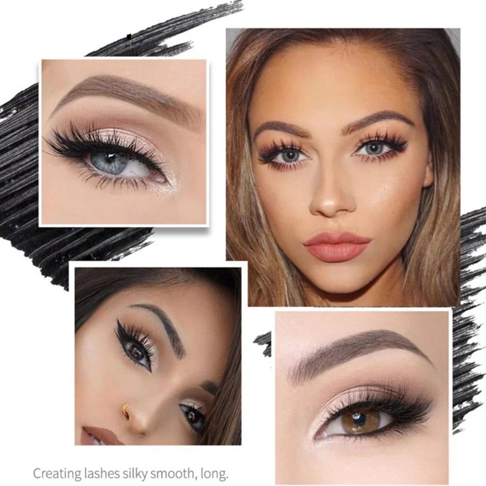 🧴💦 4D Waterproof Mascara – Silky Lengthening Formula | Sweat, Tears & Rain Resistant ☔😭✅
