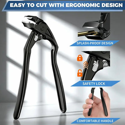Black Curved Nail Clipper – Ergonomic & Easy for Seniors 🖤