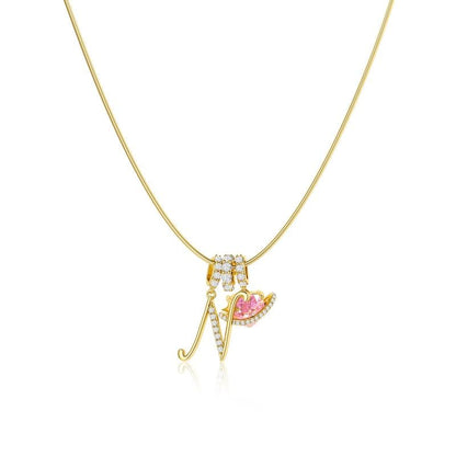💖Last Day 50% OFF✨3-Layering Initial A-Z Letter Pendant Necklaces🎀