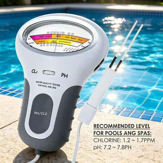 🔬💧 pH and chlorine tester for swimming pools – 50% OFF! Accurate measurement of pH and chlorine levels in your swimming pool – simple, quick and reliable. 🔥🏊