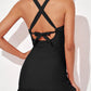 🩱2026 New Type 50% OFF👙Deep V Cross-Back Ruched One-Piece Swimsuit