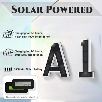 🔥Last Day 50% OFF🔥Solar Lighted House Numbers LED Numbers, Waterproof for Outside