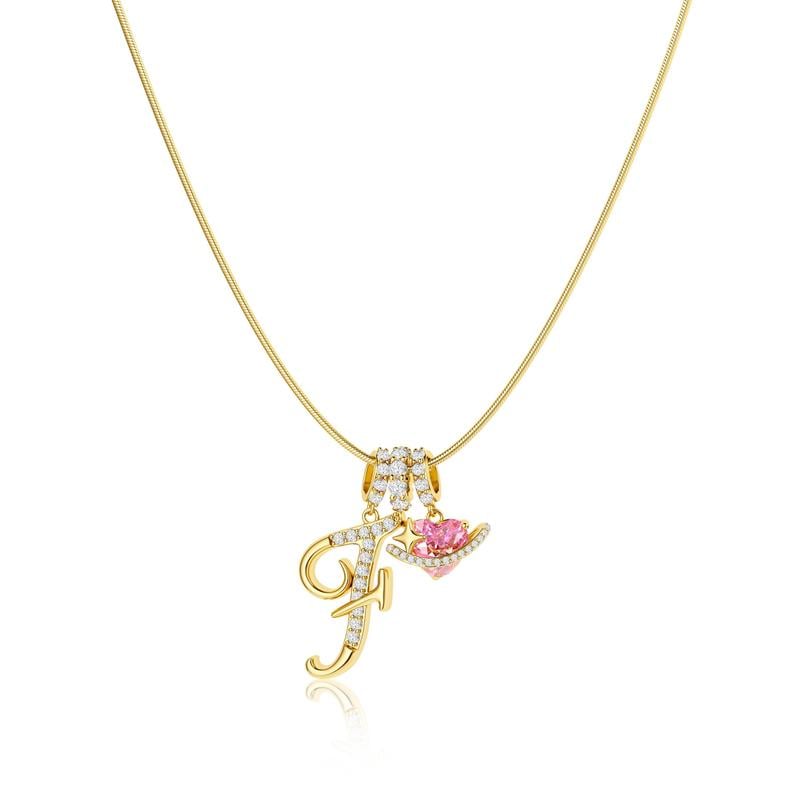 💖Last Day 50% OFF✨3-Layering Initial A-Z Letter Pendant Necklaces🎀