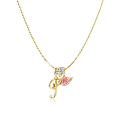 💖Last Day 50% OFF✨3-Layering Initial A-Z Letter Pendant Necklaces🎀