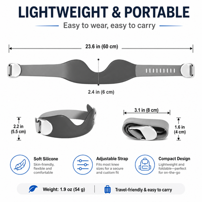 🔥50% OFF！⏰️ Silicone Patella Knee Strap for Knee Pain Relief🦵