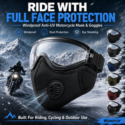 ⏳50% off ⏰Windproof Anti-UV Motorcycle Mask & Goggles