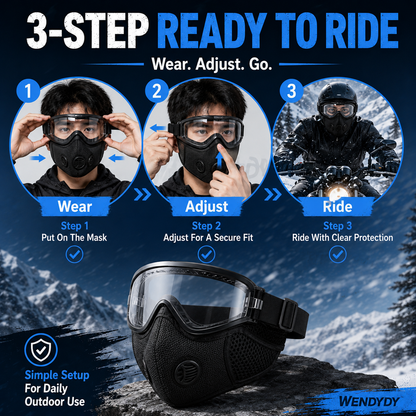 ⏳50% off ⏰Windproof Anti-UV Motorcycle Mask & Goggles